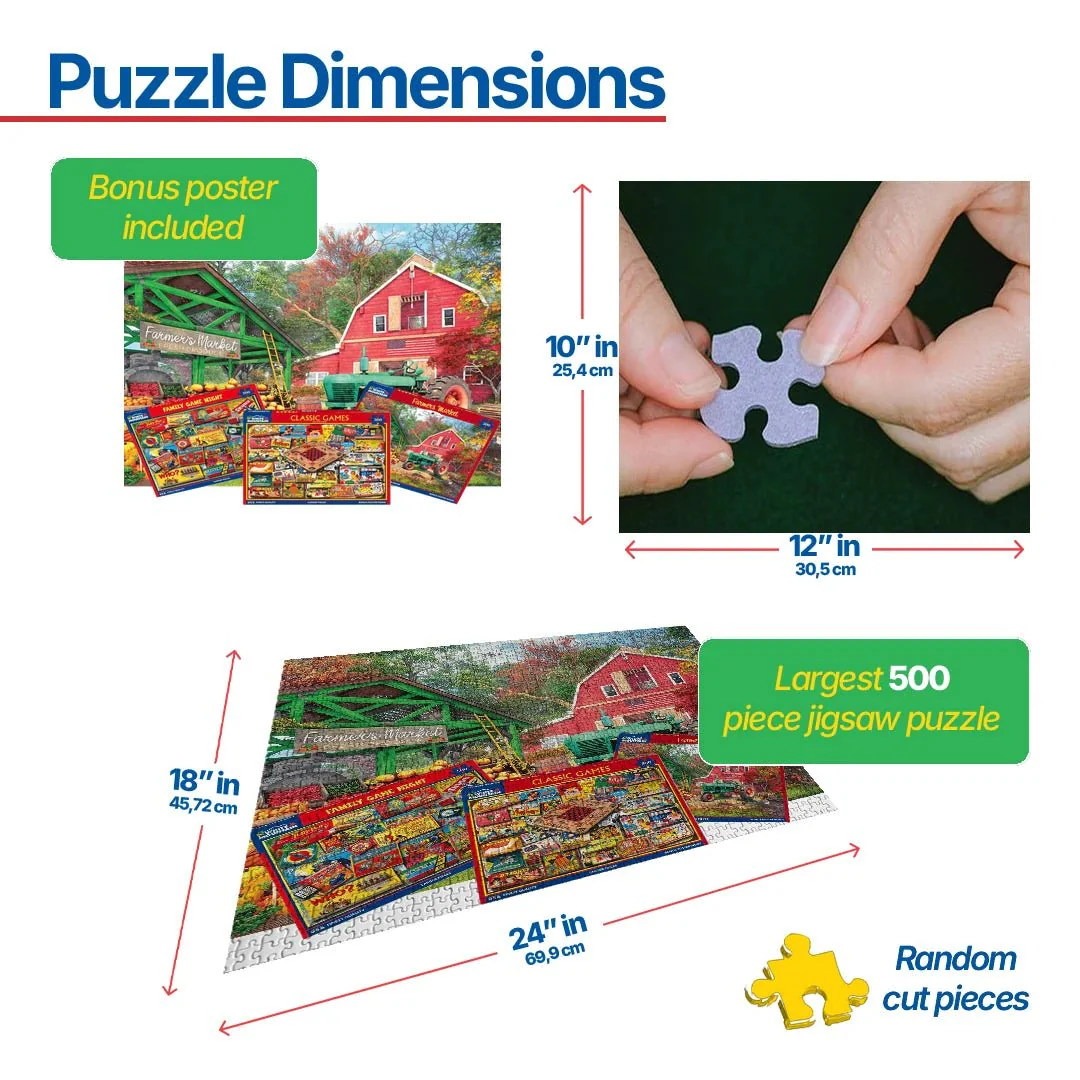 1 Year Puzzle Subscription Bi-monthly 300-500 Piece - Gift - Image 3
