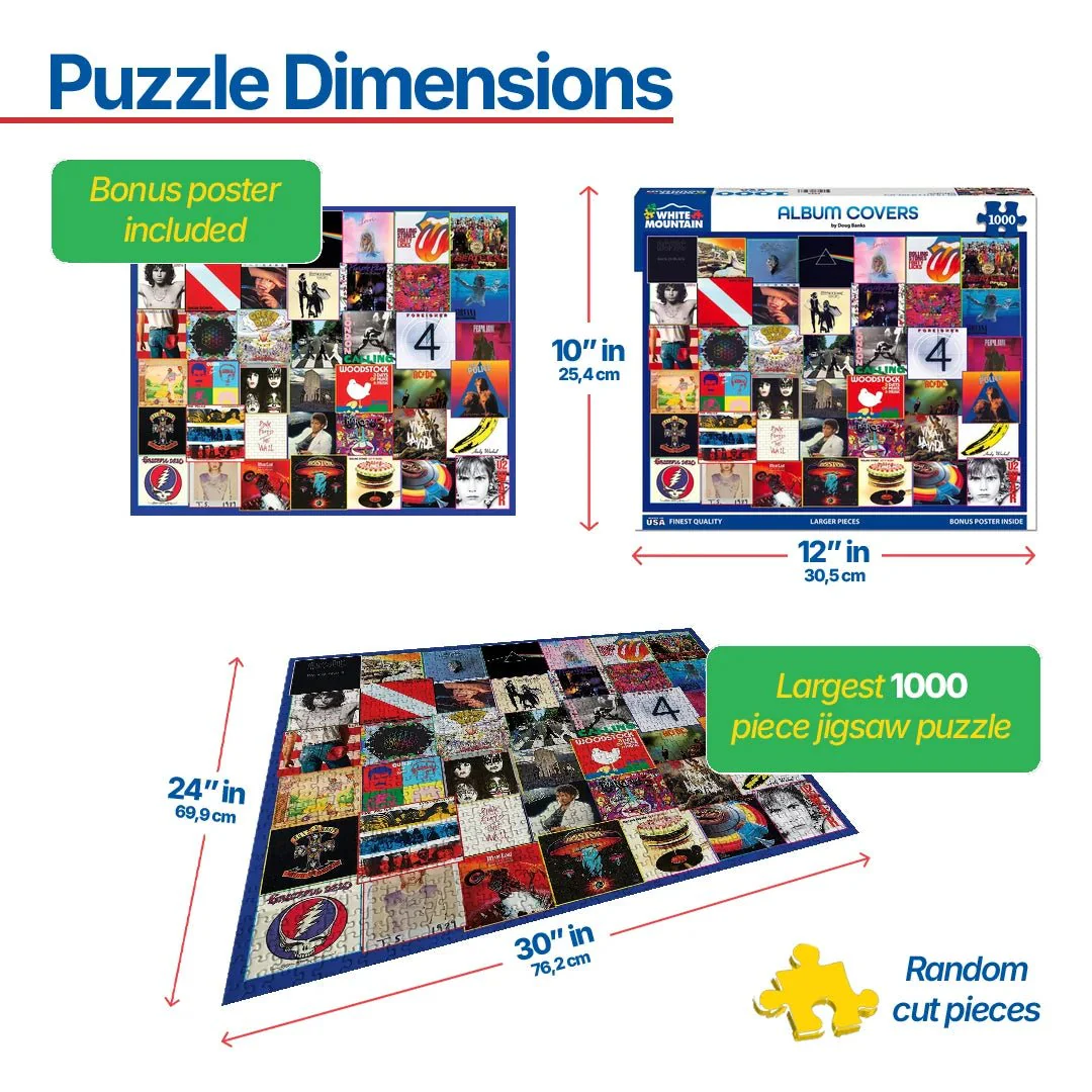 Album Covers PG-13 (2023pz) - 1000 Piece Jigsaw Puzzle - Image 3
