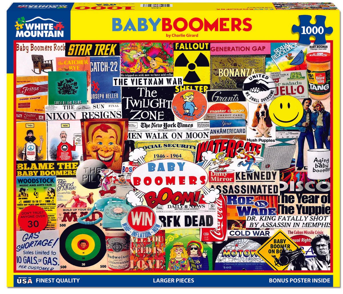 Baby Boomers (1460pz) - 1000 Pieces - Image 2