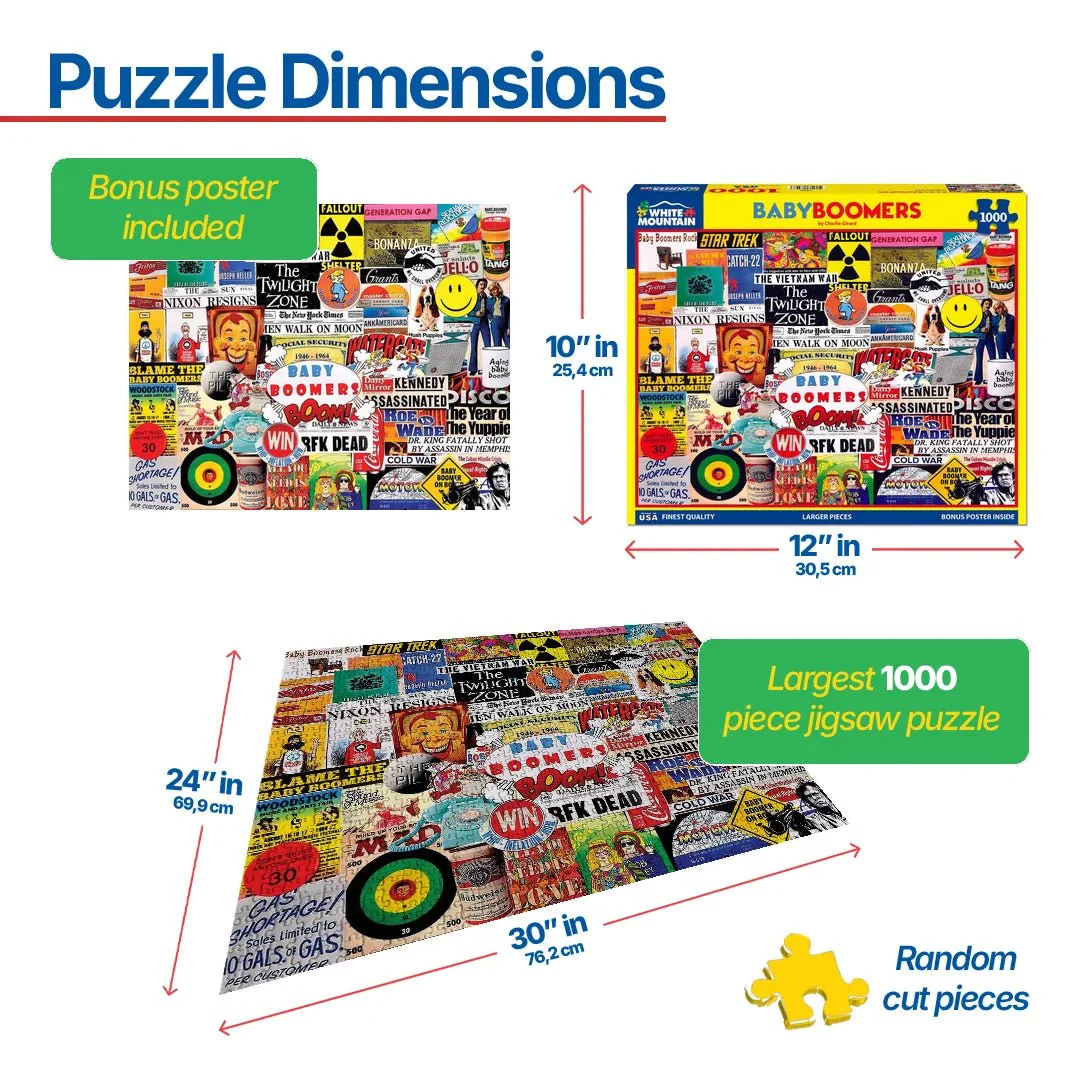 Baby Boomers (1460pz) - 1000 Pieces - Image 3