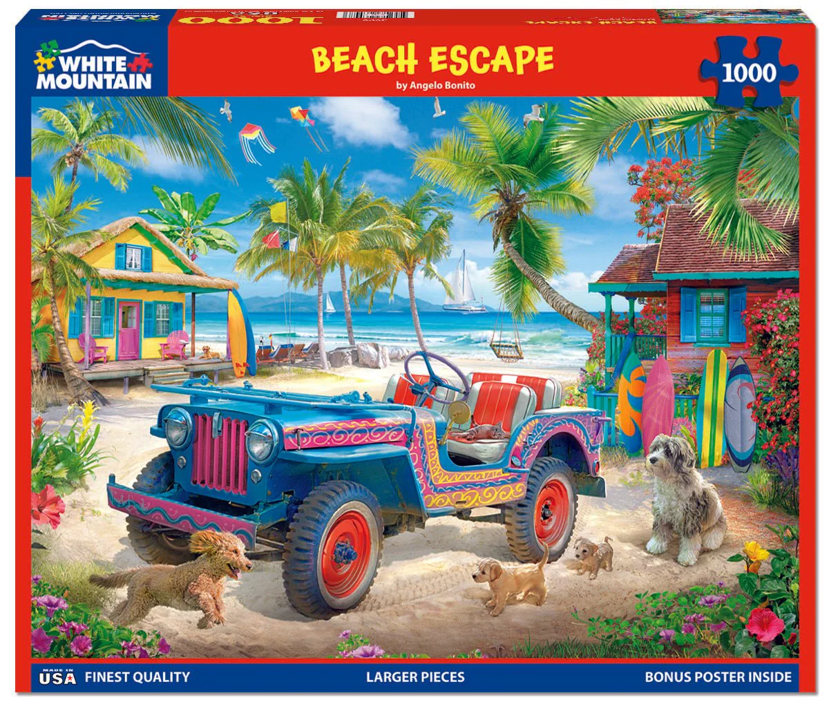 Beach Escape (2098pz) - 1000 Piece Jigsaw Puzzle - Image 2