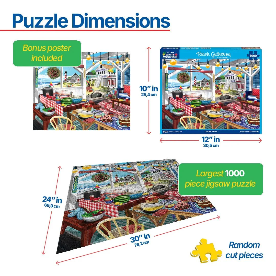 Beach Gathering (2129pz) - 1000 Piece Jigsaw Puzzle - Image 3