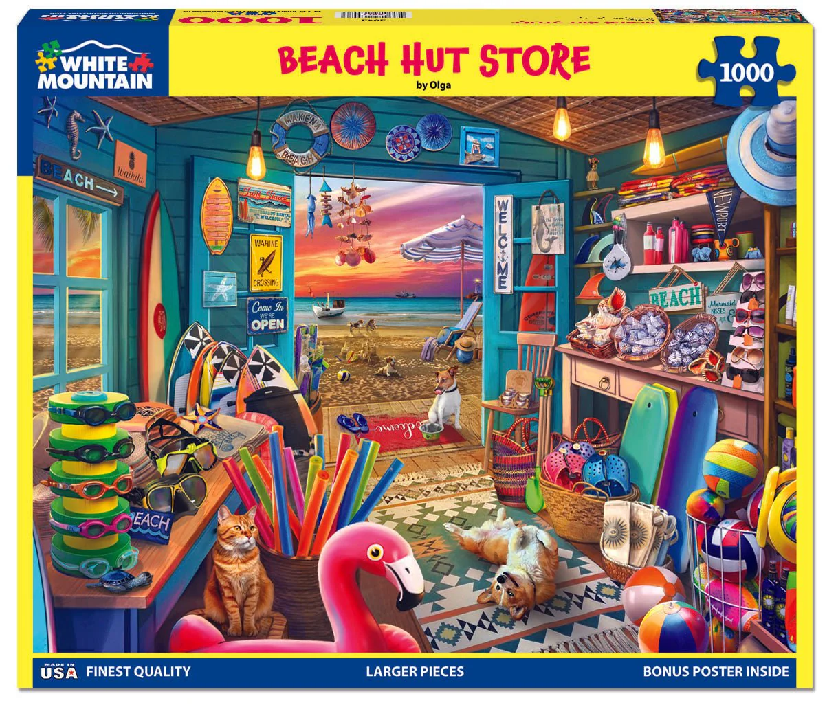 Beach Hut Store (2042pz) - 1000 Piece Jigsaw Puzzle - Image 2