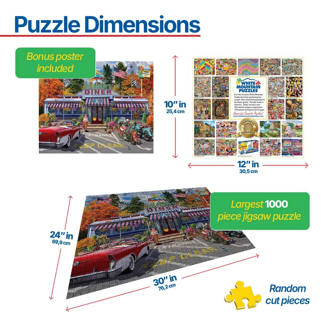 Bill & Sally's Diner (1631pz) - 1000 Pieces - Image 3