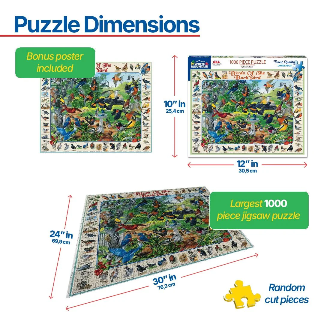 Birds of the Back Yard (267pz) - 1000 Piece Jigsaw Puzzle - Image 3