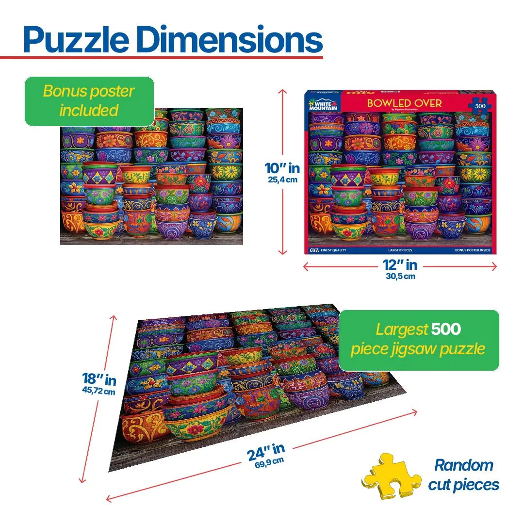 Bowled Over (1996pz) - 500 Piece Jigsaw Puzzle - Image 3