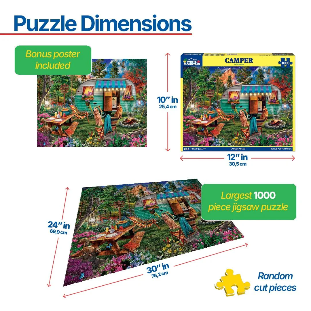 Camper (1745pz) - 1000 Piece Jigsaw Puzzle - Image 3