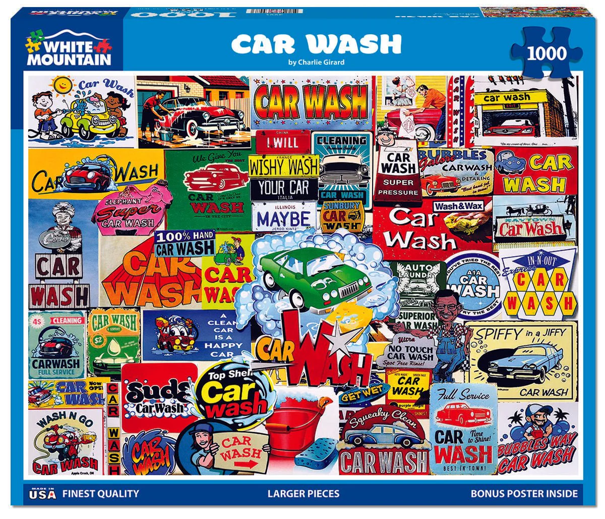 Car Wash (2086pz) - 1000 Piece Jigsaw Puzzle - Image 2