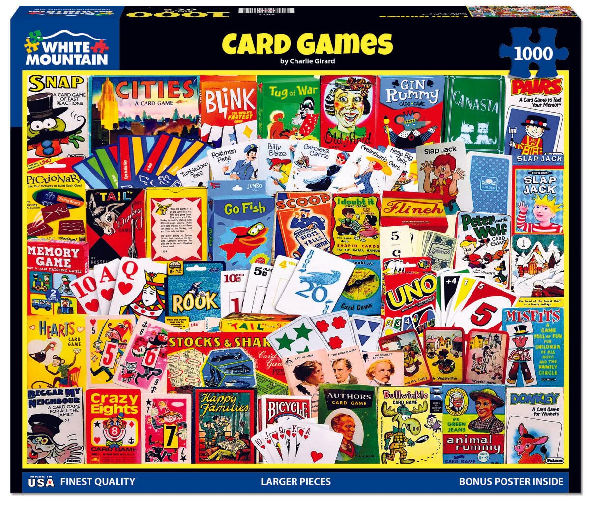 Card Games (2017pz) - 1000 Piece Jigsaw Puzzle - Image 2