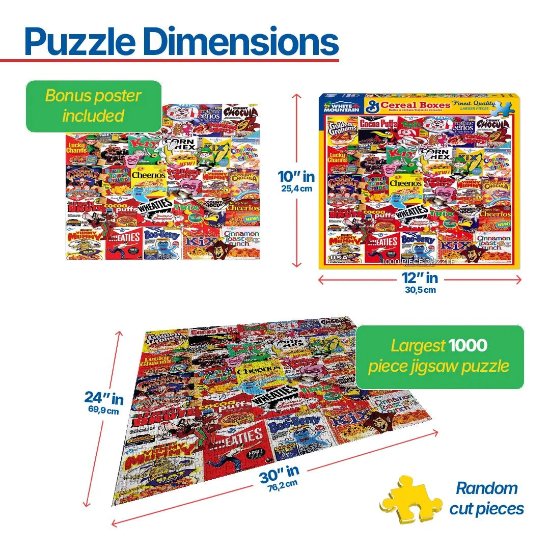 Cereal Boxes (1261pz) - 1000 Piece Jigsaw Puzzle - Image 3