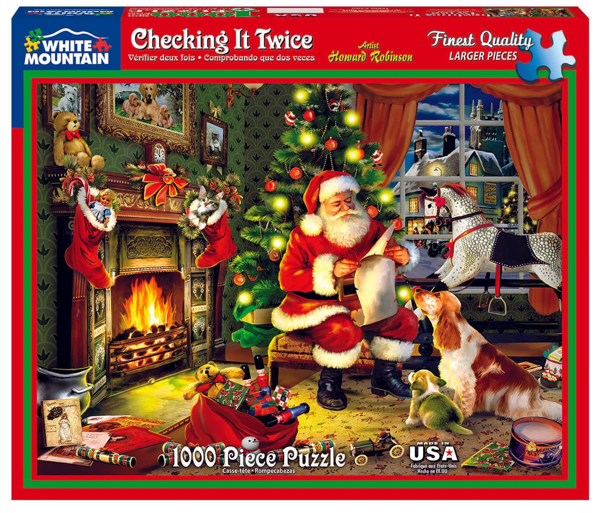 Checking It Twice (486pz) - 1000 Piece Jigsaw Puzzle - Image 2