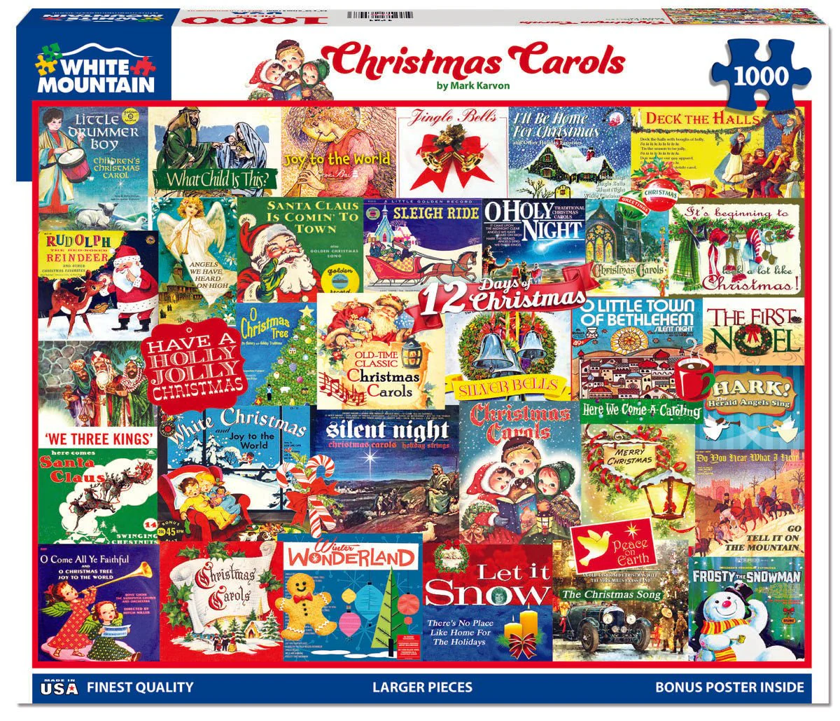 Christmas Carols (1721pz) - 1000 Piece Jigsaw Puzzle - Image 2