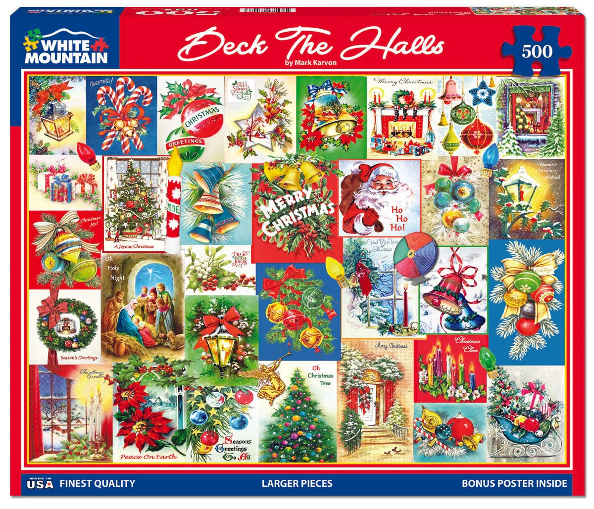 Deck The Halls (1914pz) - 500 Piece Jigsaw Puzzle - Image 2