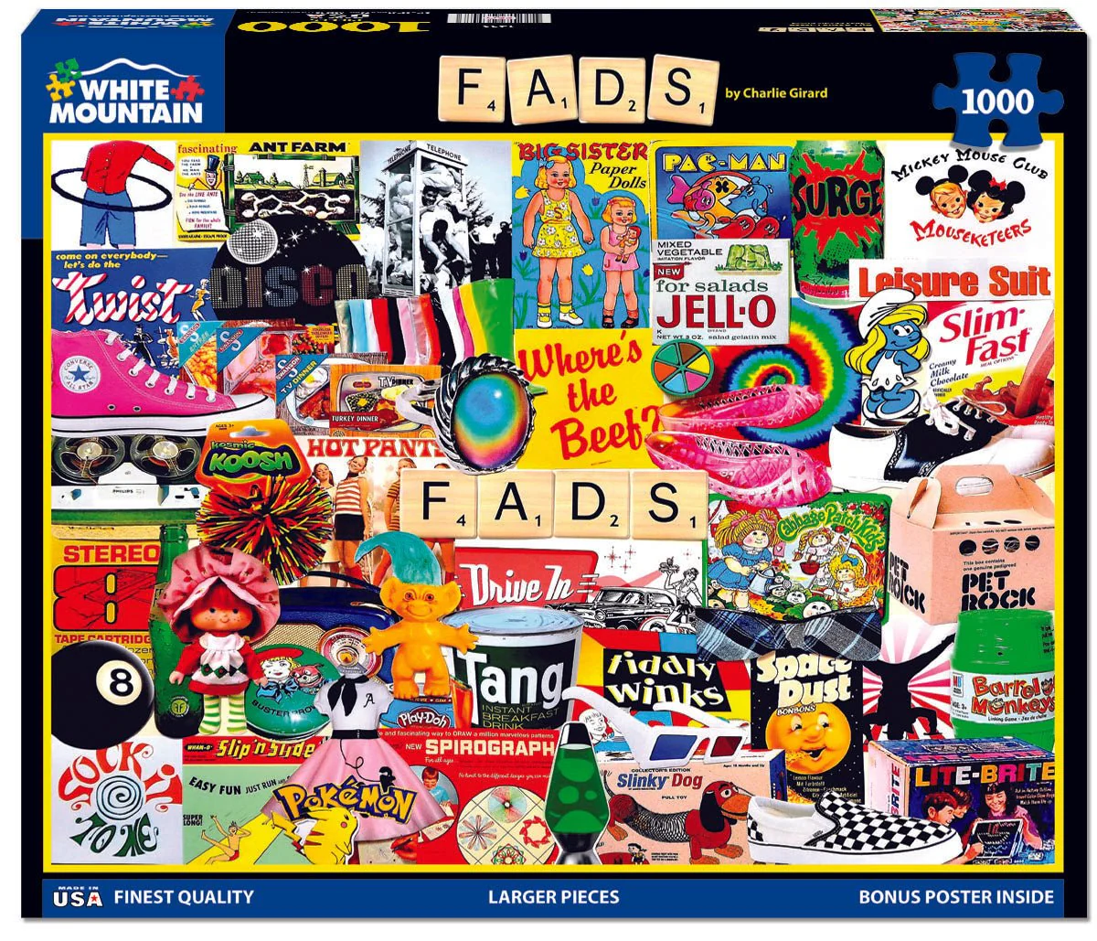Fads (1459pz) - 1000 Piece Jigsaw Puzzle - Image 2