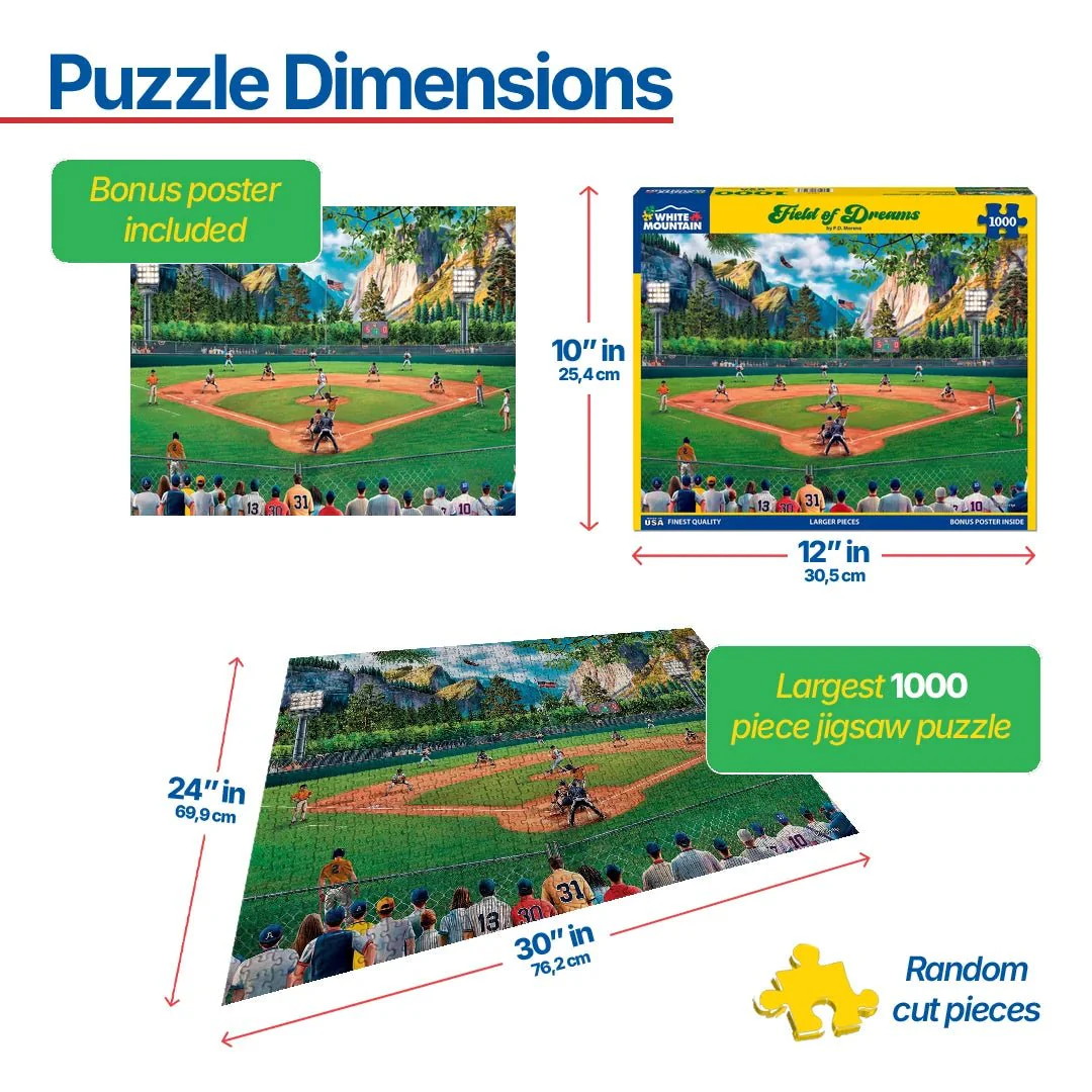 Field of Dreams (1858pz) - 1000 Piece Jigsaw Puzzle - Image 3