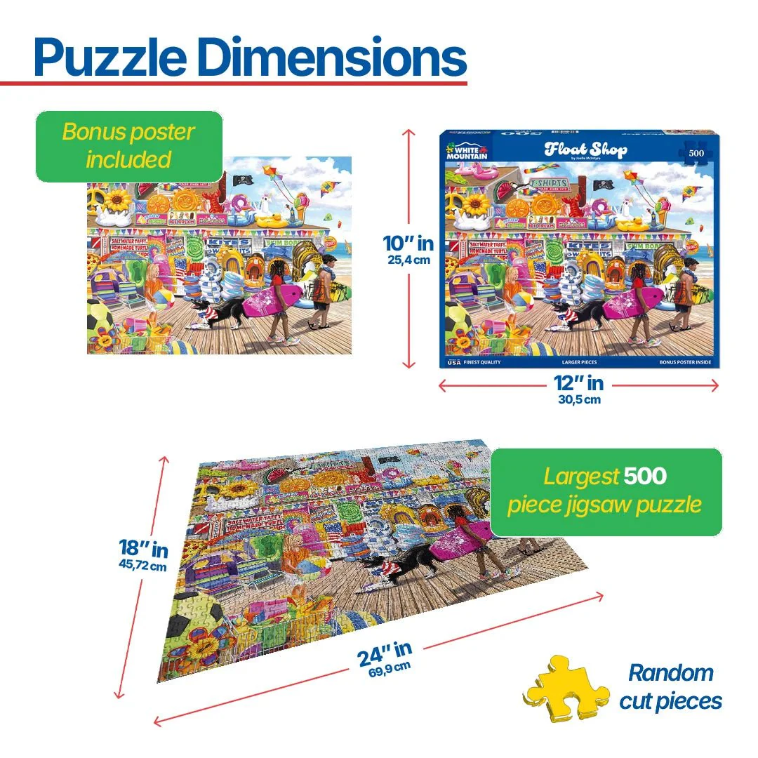 Float Shop (1854pz) - 500 Piece Jigsaw Puzzle - Image 3