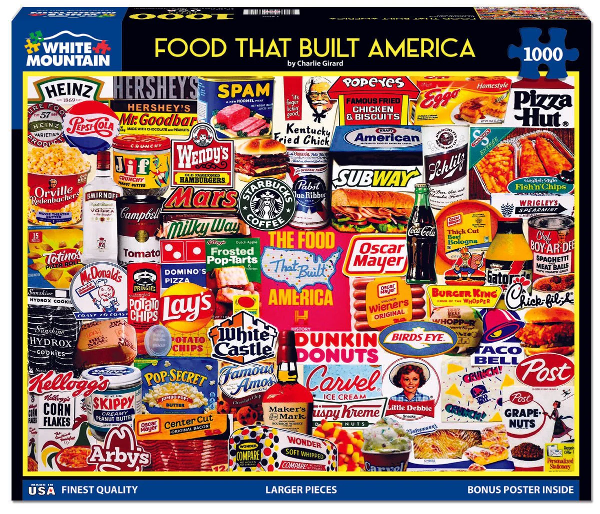 Food That Built America (1900pz) - 1000 Piece Jigsaw Puzzle - Image 2