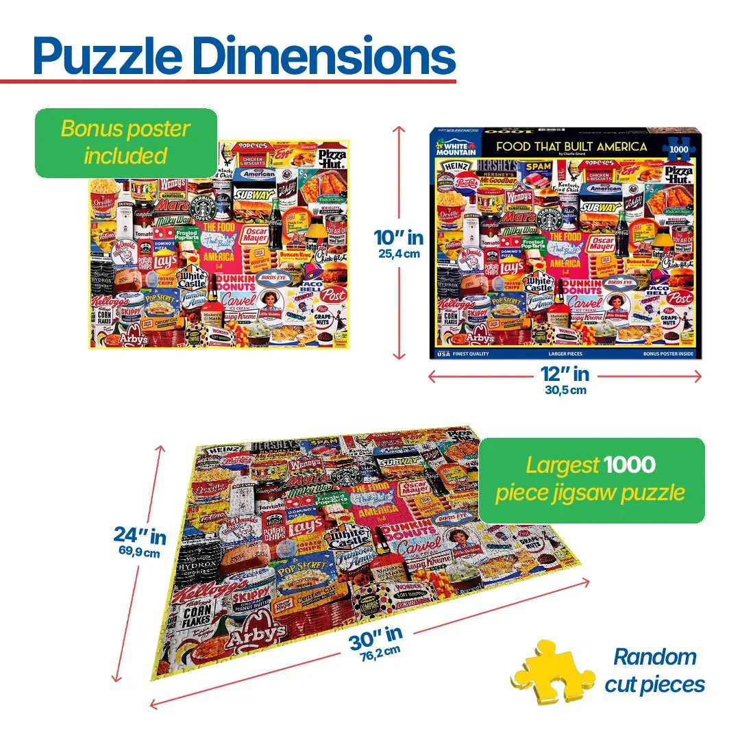 Food That Built America (1900pz) - 1000 Piece Jigsaw Puzzle - Image 3