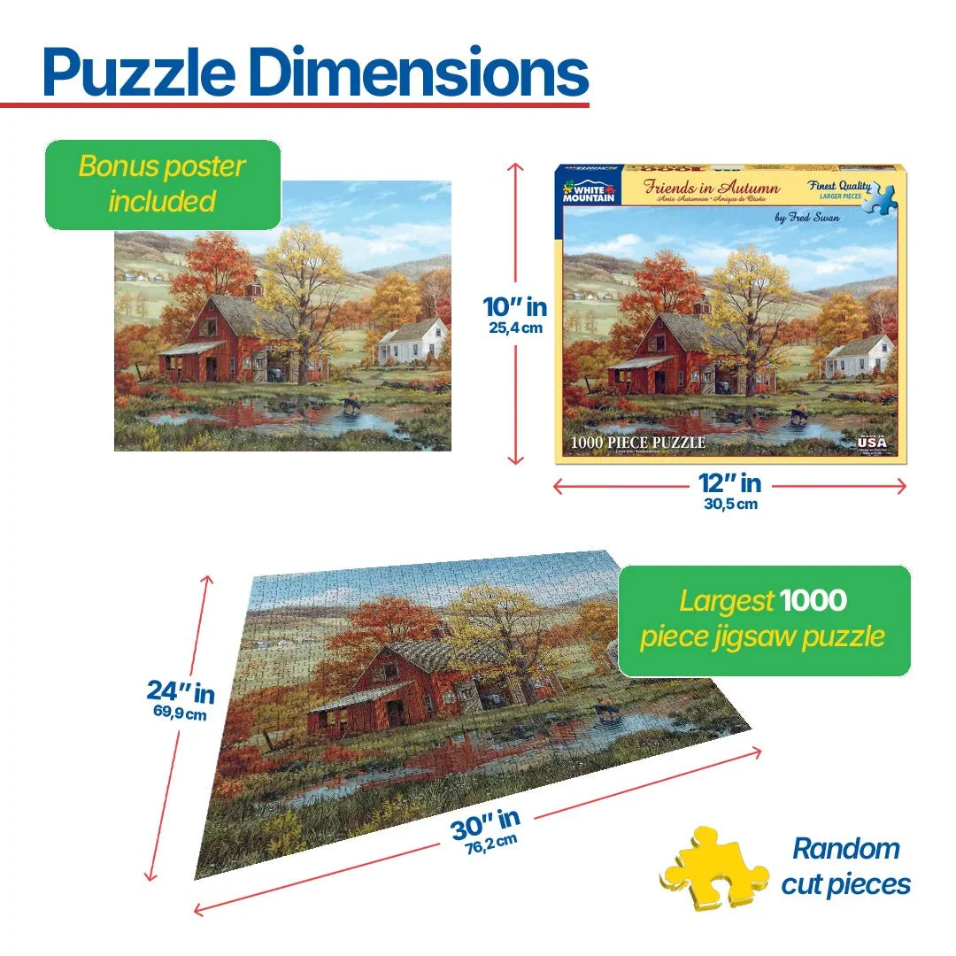 Friends in Autumn (189pz) - 1000 Pieces - Image 3