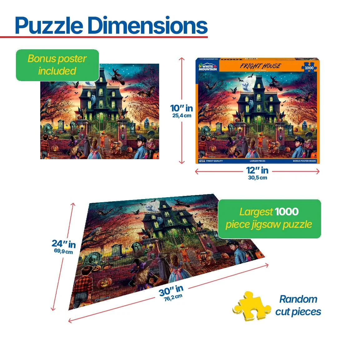 Fright House (2117pz) - 1000 Piece Jigsaw Puzzle - Image 3