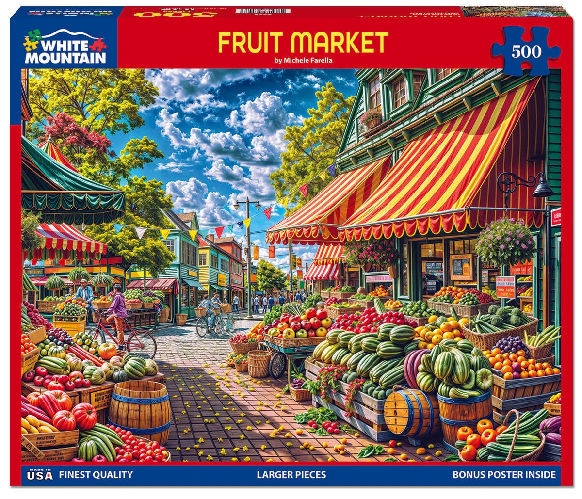 Fruit Market (2090pz) - 500 Piece Jigsaw Puzzle - Image 2