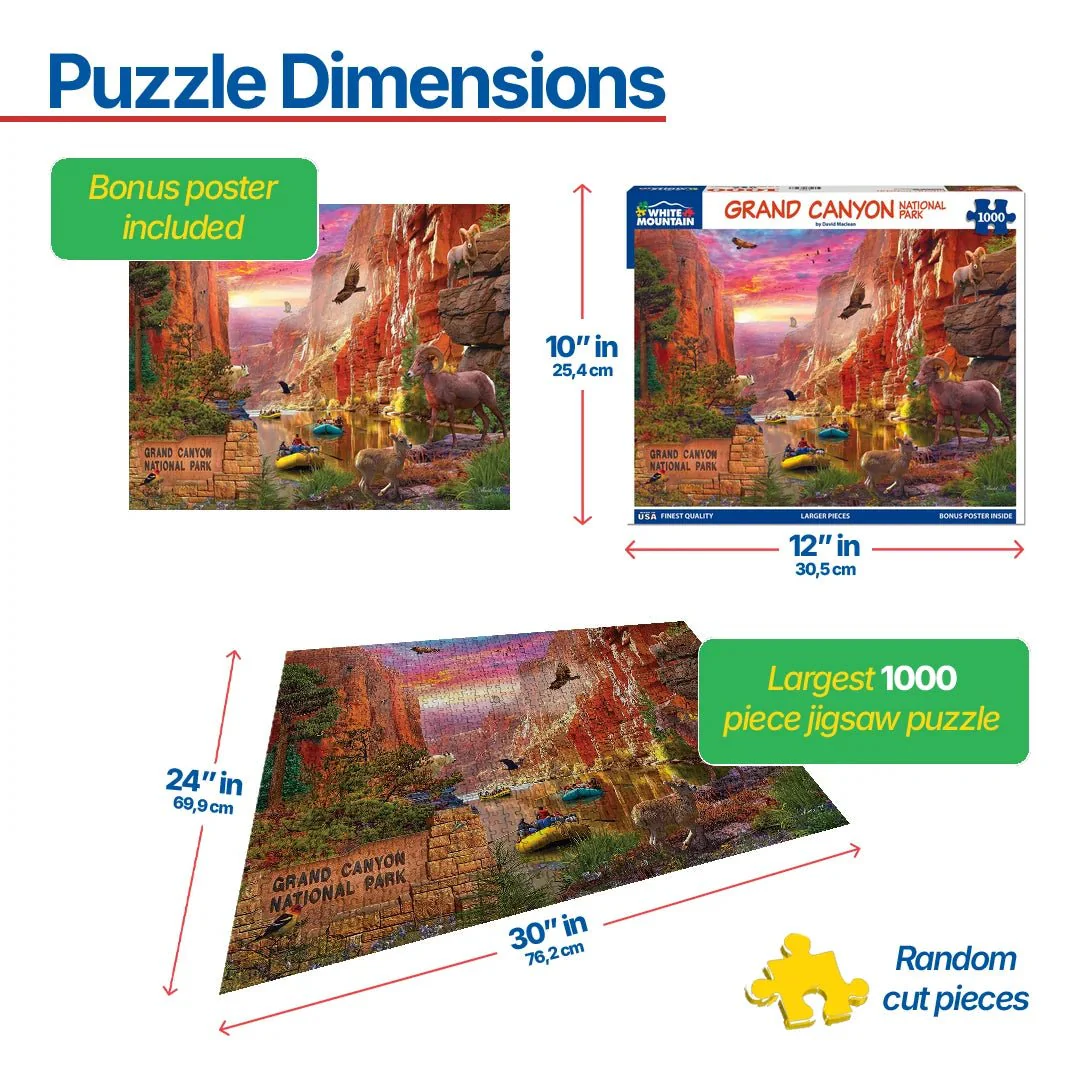 Grand Canyon (1786pz) - 1000 Piece Jigsaw Puzzle - Image 3