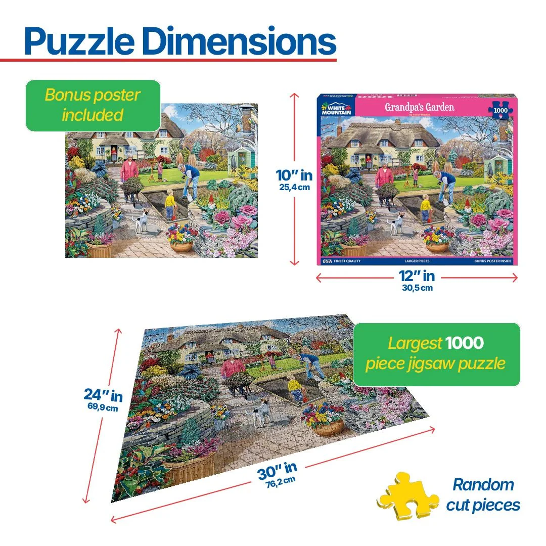 Grandpa's Garden (1799pz) - 1000 Piece Jigsaw Puzzle - Image 3