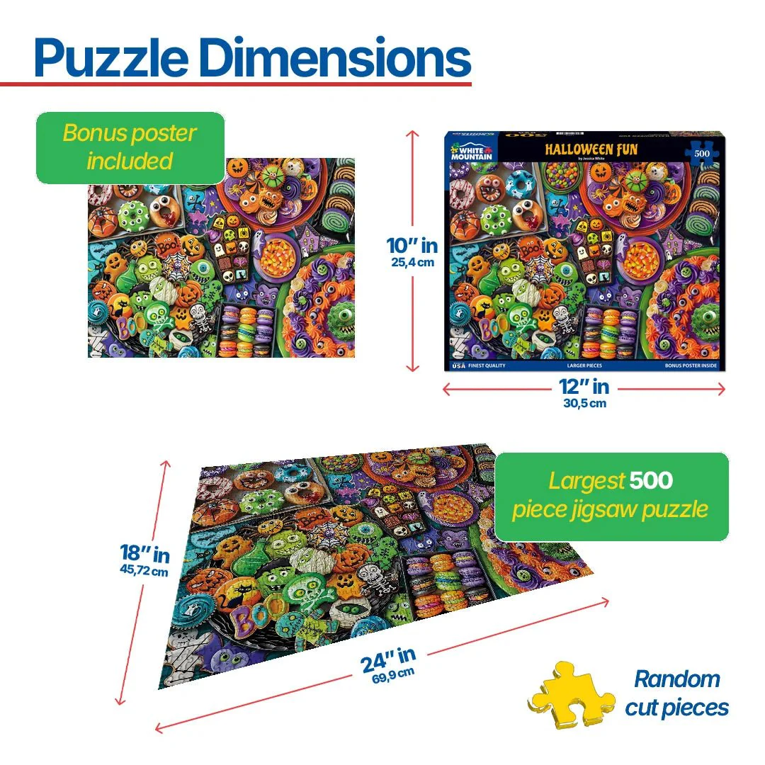 Halloween Fun (1973pz) - 500 Piece Jigsaw Puzzle - Image 3