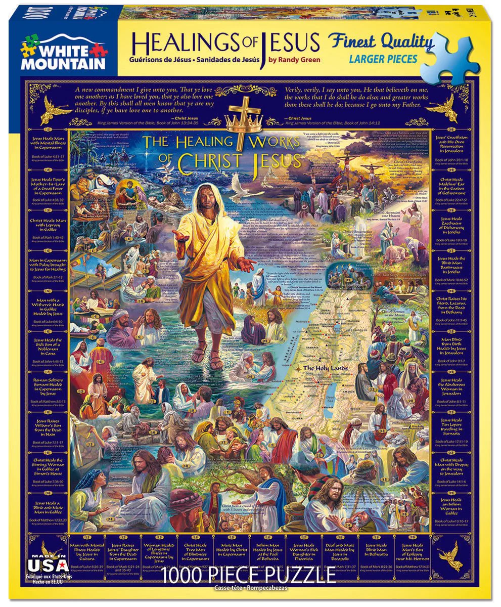 Healings of Jesus (1598pz) - 1000 Piece Jigsaw Puzzle - Image 2
