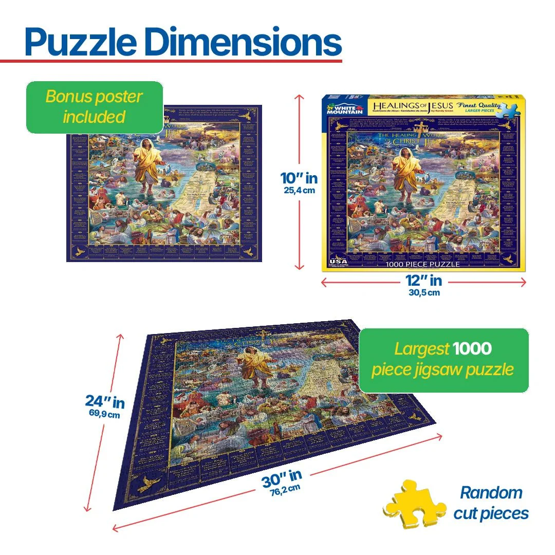 Healings of Jesus (1598pz) - 1000 Piece Jigsaw Puzzle - Image 3
