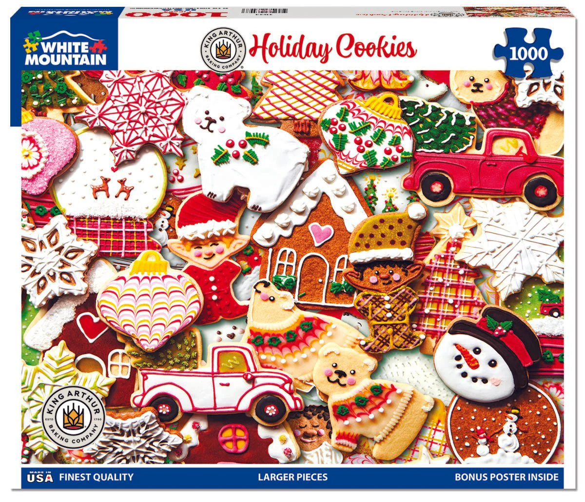Holiday Cookies-King Arthur Flour (1922pz) - 1000 Piece Jigsaw Puzzle - Image 2