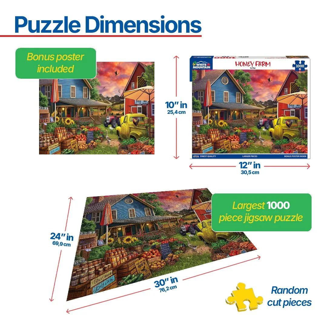 Honey Farm (2099pz) - 1000 Piece Jigsaw Puzzle - Image 3