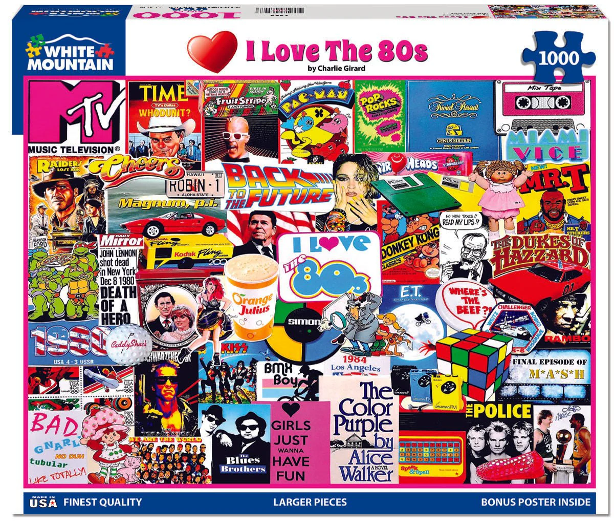 I Love the 1980's (1525pz) - 1000 Pieces - Image 2