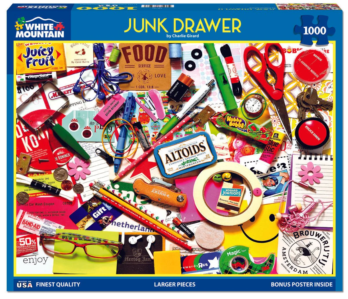 Junk Drawer (1970pz) - 1000 Piece Jigsaw Puzzle - Image 2