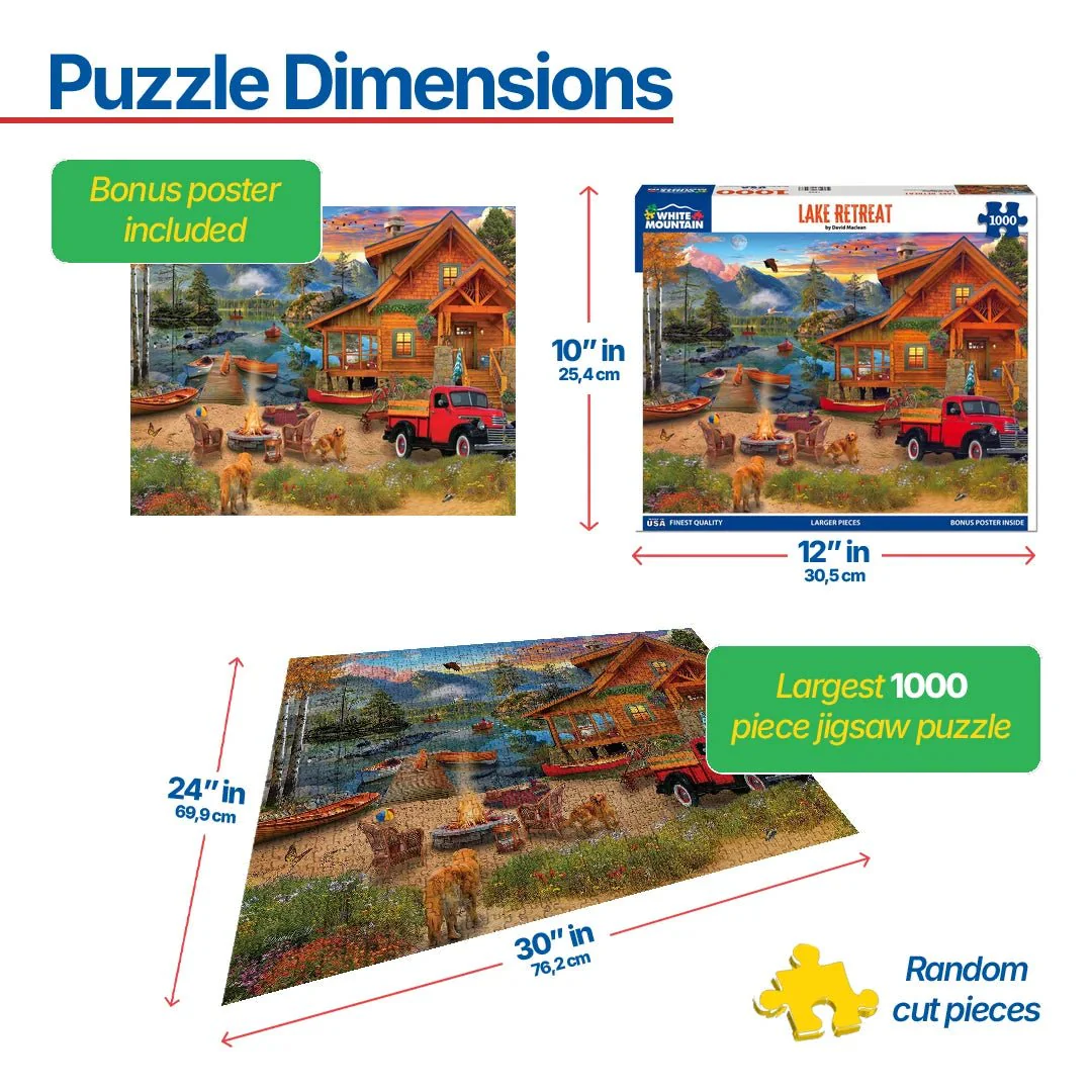 Lake Retreat (1948pz) - 1000 Piece Jigsaw Puzzle - Image 3