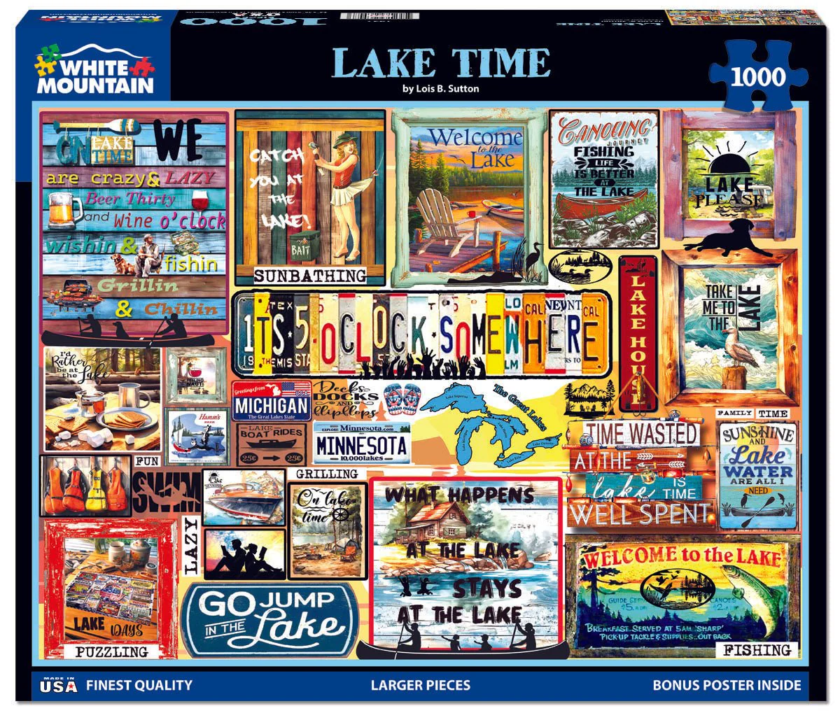 Lake Time (1952pz) - 1000 Piece Jigsaw Puzzle - Image 2