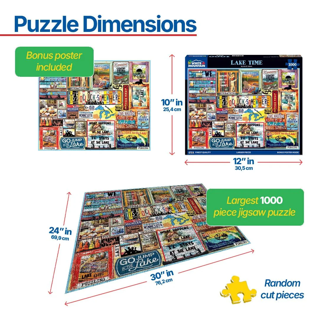 Lake Time (1952pz) - 1000 Piece Jigsaw Puzzle - Image 3
