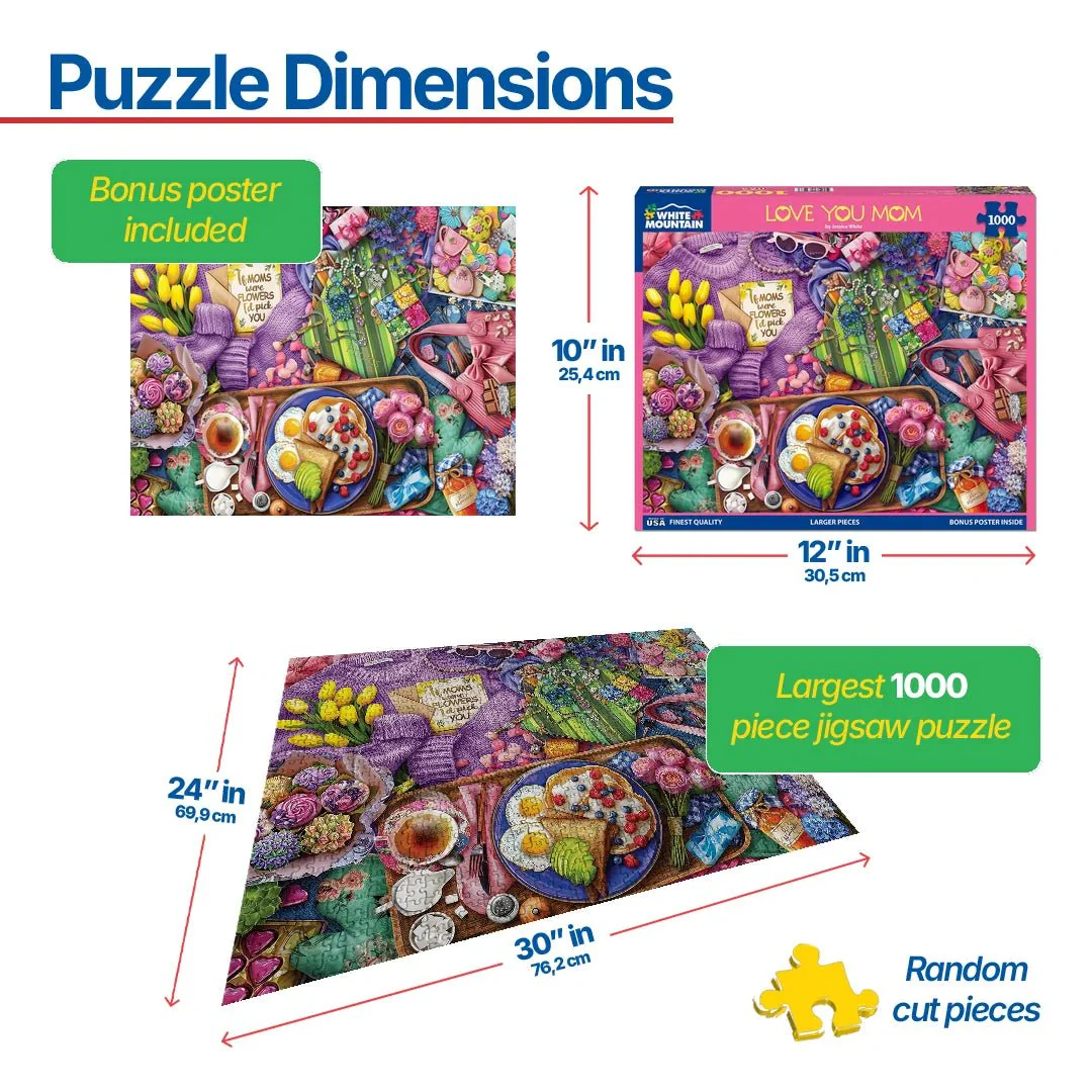 Love You Mom (2067pz) - 1000 Piece Jigsaw Puzzle - Image 3