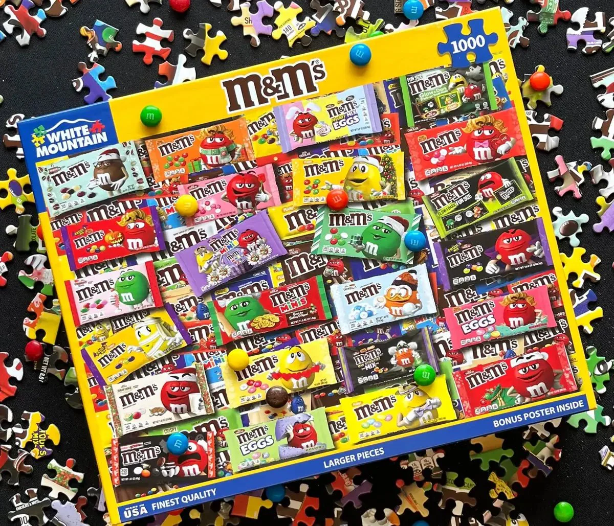 M&M's (1789pz) - 1000 Piece Jigsaw Puzzle - Image 7