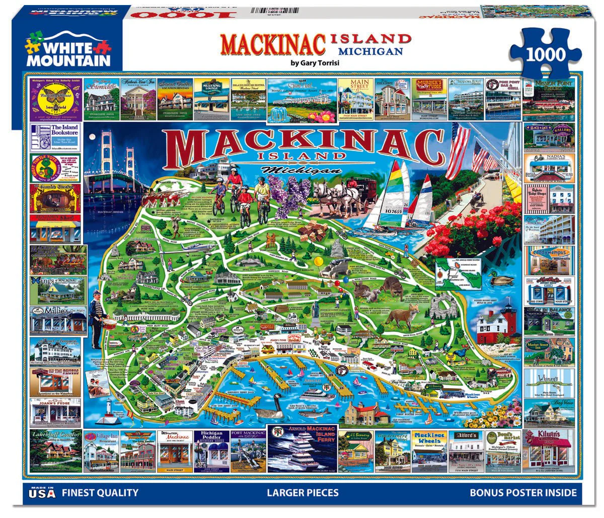Mackinac Island (468pz) - 1000 Piece Jigsaw Puzzle - Image 2