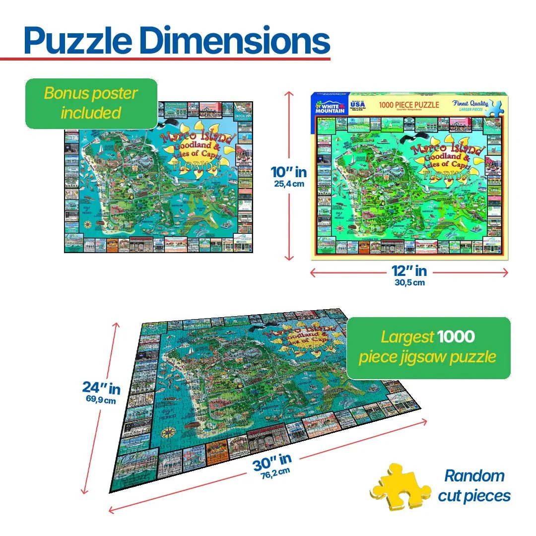 Marco Island, FL (1463pz) - 1000 Piece Jigsaw Puzzle - Image 3