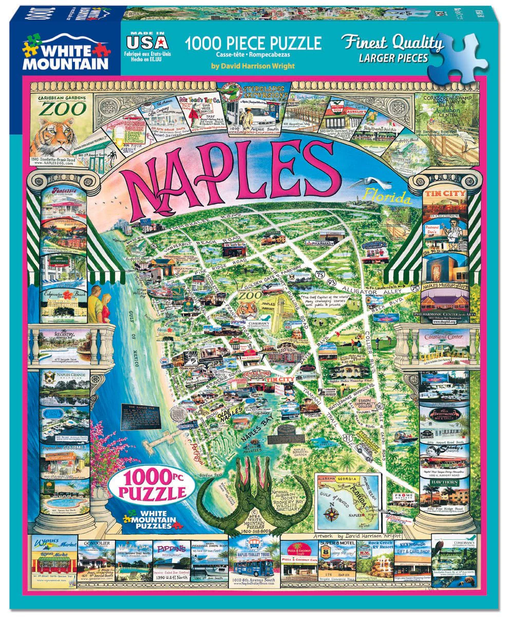 Naples, FL (50pz) - 1000 Piece Jigsaw Puzzle - Image 2