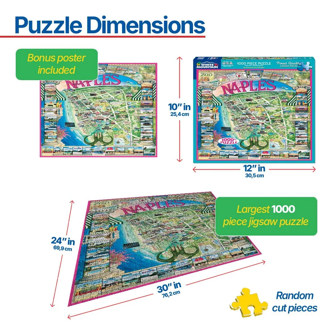 Naples, FL (50pz) - 1000 Piece Jigsaw Puzzle - Image 3