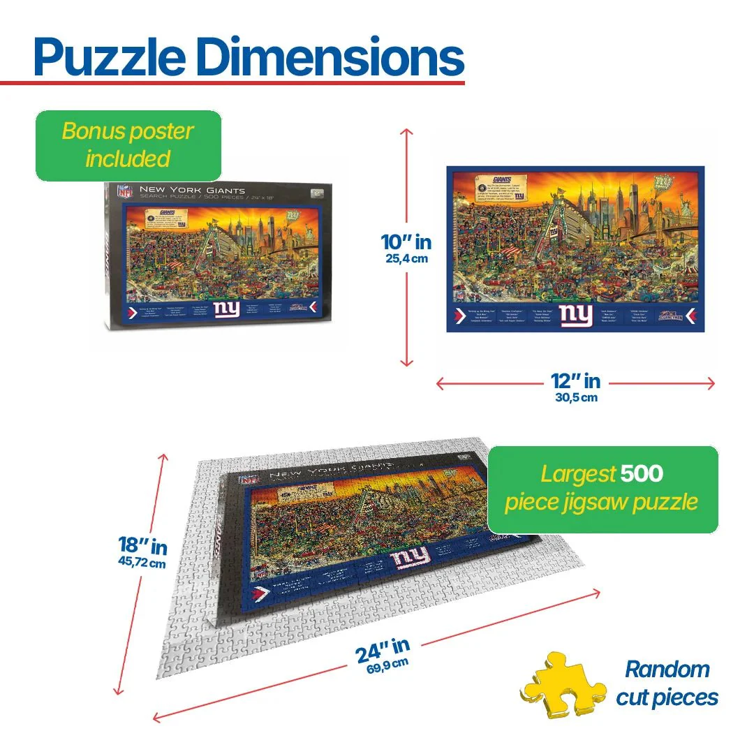 NY Giants Puzzle (9029595) - 500 Pieces - Image 3