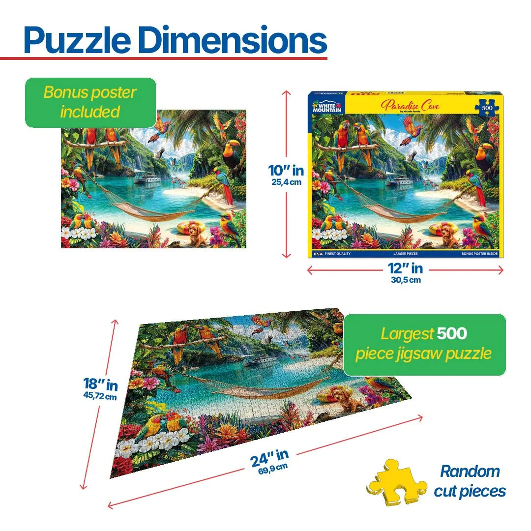 Paradise Cove (2091pz) - 500 Piece Jigsaw Puzzle - Image 3