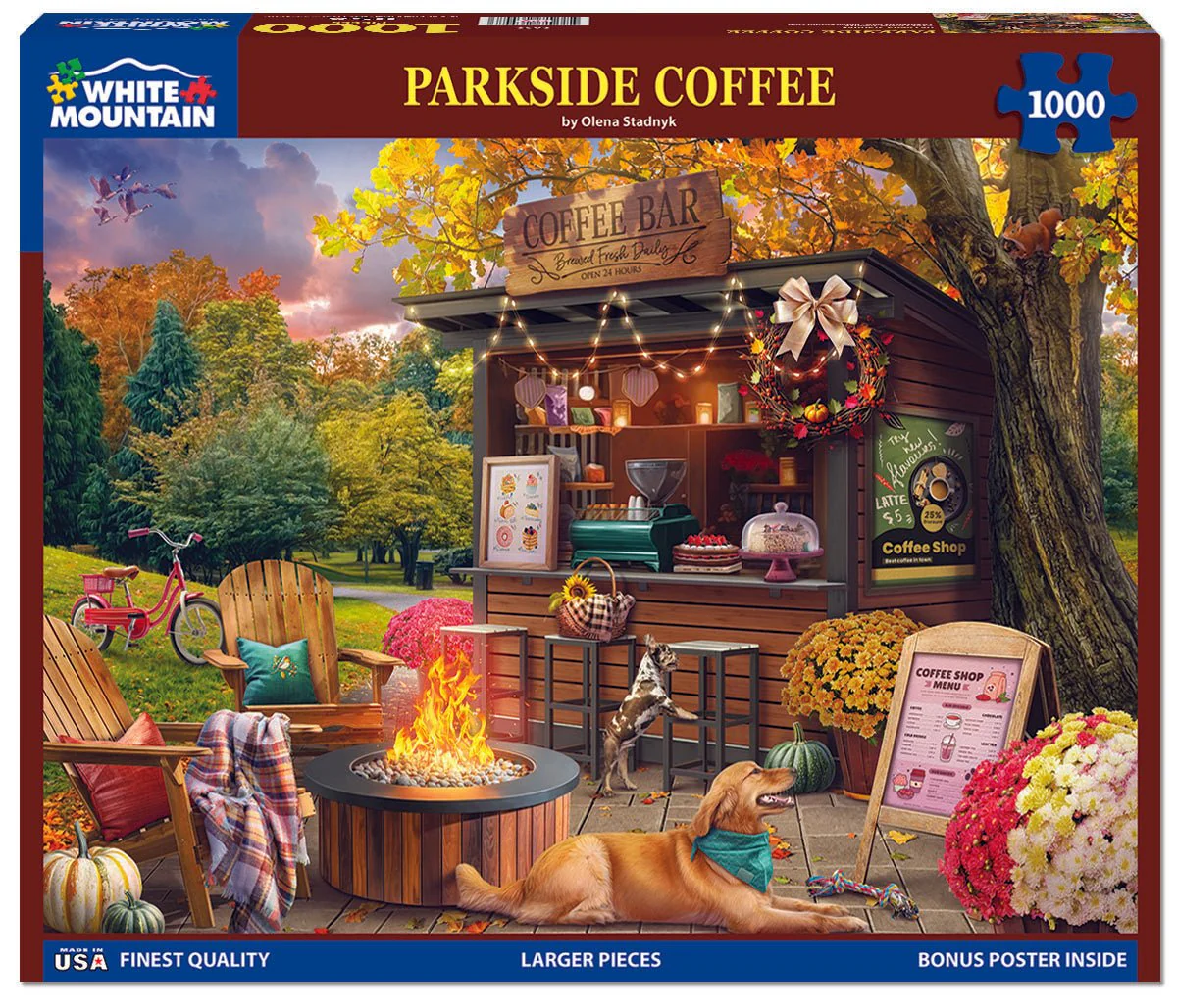 Parkside Coffee Retreat (2092pz) - 1000 Piece Jigsaw Puzzle - Image 2