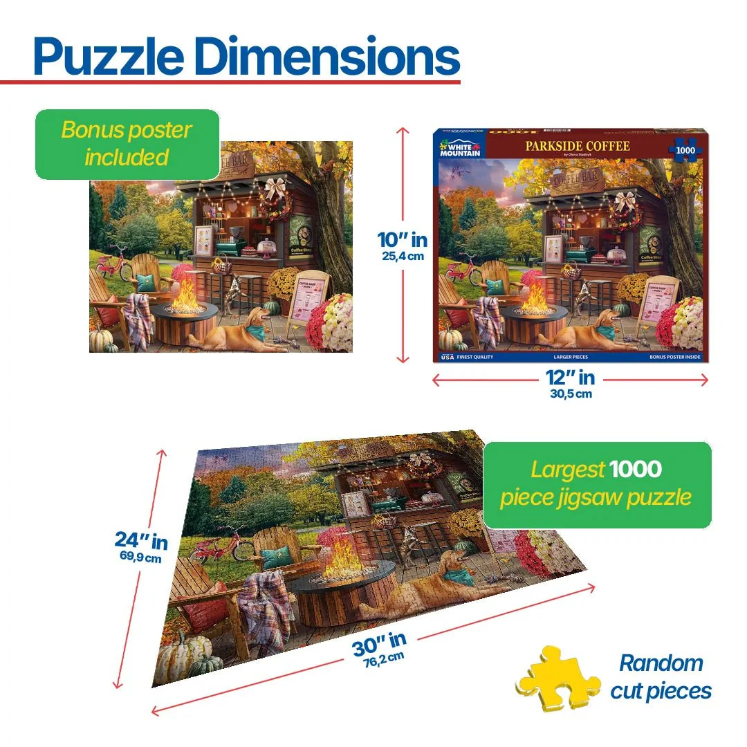 Parkside Coffee Retreat (2092pz) - 1000 Piece Jigsaw Puzzle - Image 3