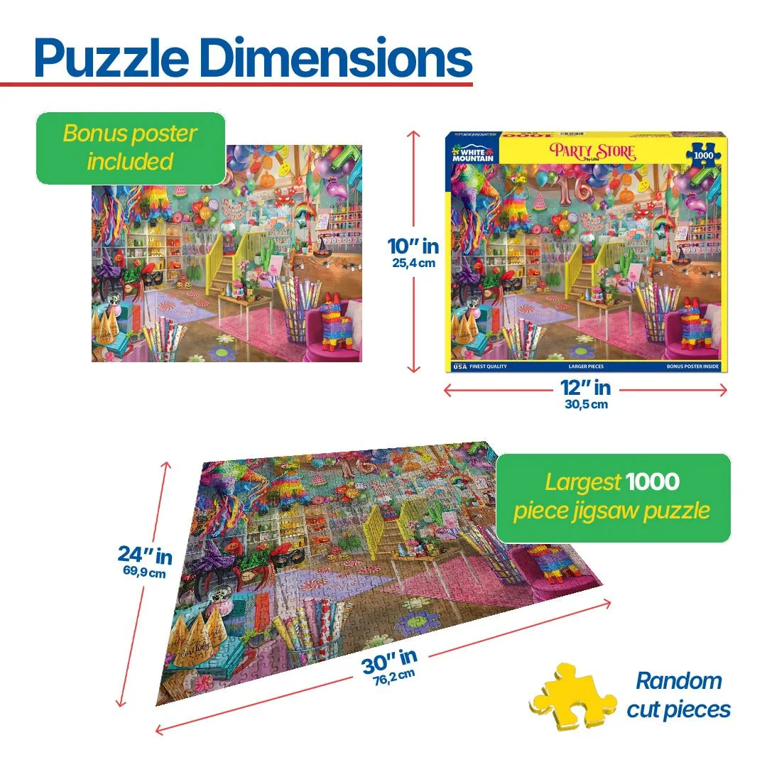 Party Store (2160pz) - 1000 Piece Jigsaw Puzzle - Image 3