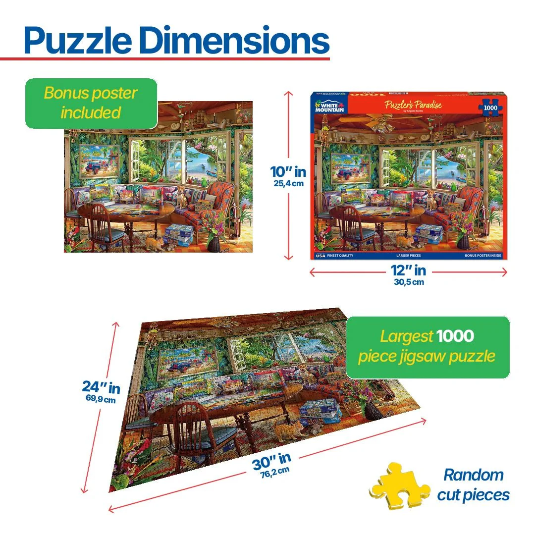 Puzzler’s Paradise (2093pz) - 1000 Piece Jigsaw Puzzle - Image 3