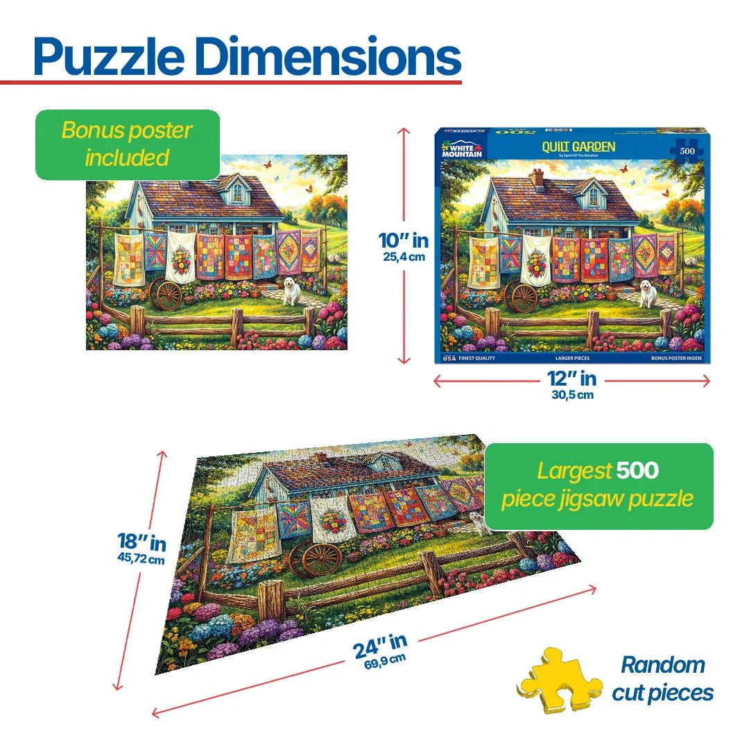 Quilt Garden (2107pz) - 500 Piece Jigsaw Puzzle - Image 3